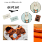 Preview: Patch / Aufnäher  - Hase mit Karotten - Blau